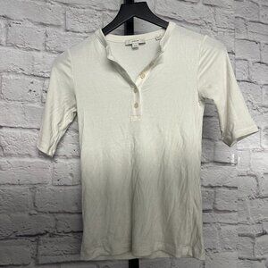 Vince White Ribbed Top